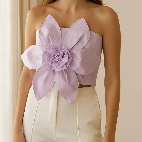 Trendy_Soft_And_Lightweight_Lavender_Petals_Tube_Top_For_Women