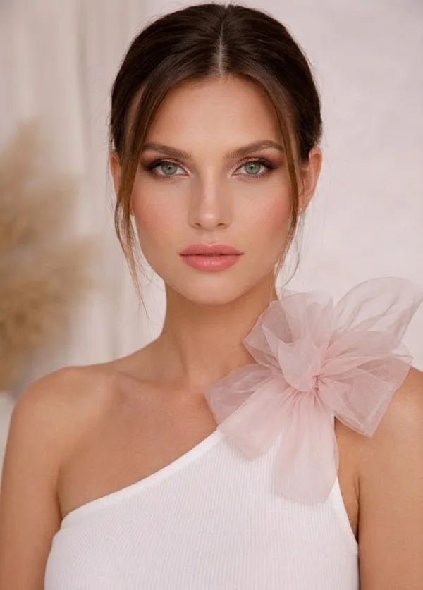 White_One_shoulder_butterfly_top_with_gloves