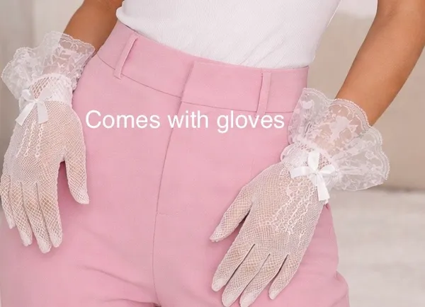 White_One_shoulder_butterfly_top_with_gloves