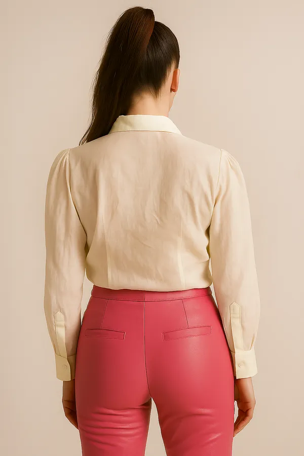 Trendy_White_Bow_Detail_Embossed_Shirt_for_Women