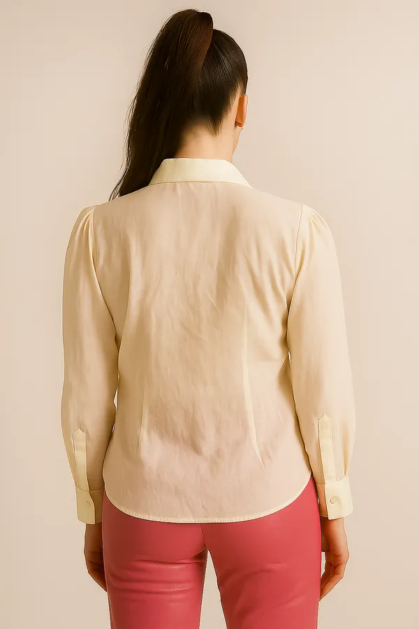 Trendy_White_Bow_Detail_Embossed_Shirt_for_Women
