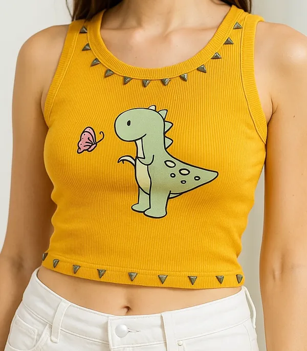 Trendy_Mustard_Yellow_Tank_Top_Lightweight_and_Breathable_for_Women