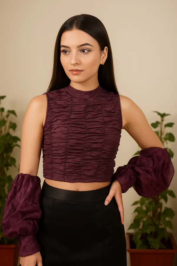 Wine_satin_geathers_with_gloves