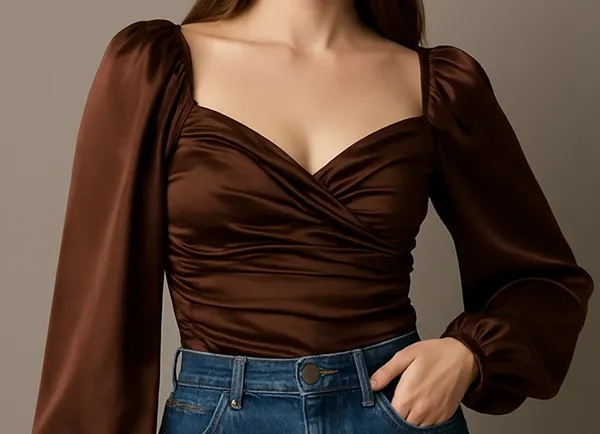 Brown_Crossover_Draped_Crop_Top_For_Women