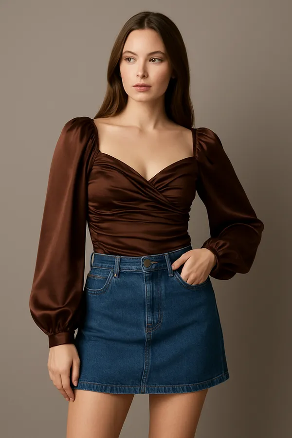 Brown_Crossover_Draped_Crop_Top_For_Women