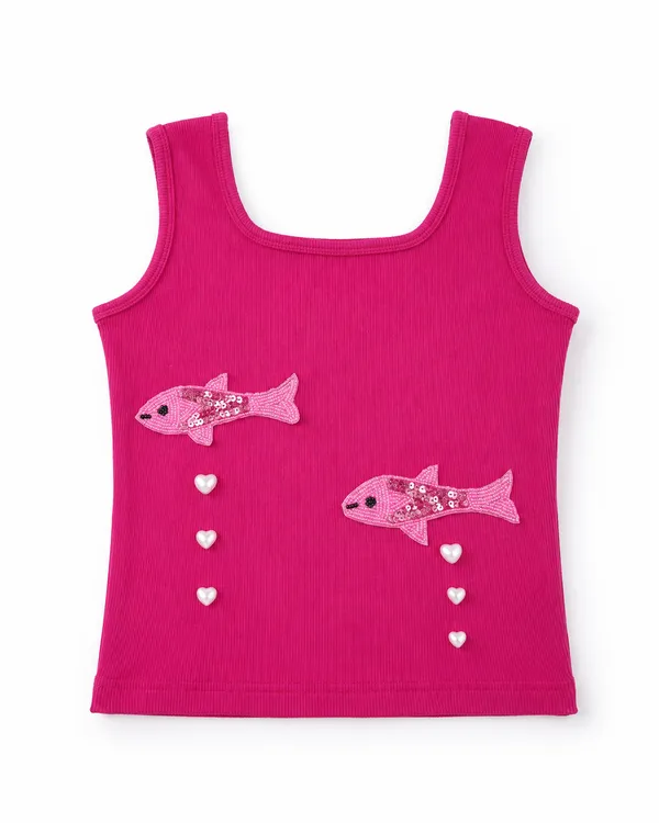 hot_pink_Love_embellished_Fish_Ribbed_Tank