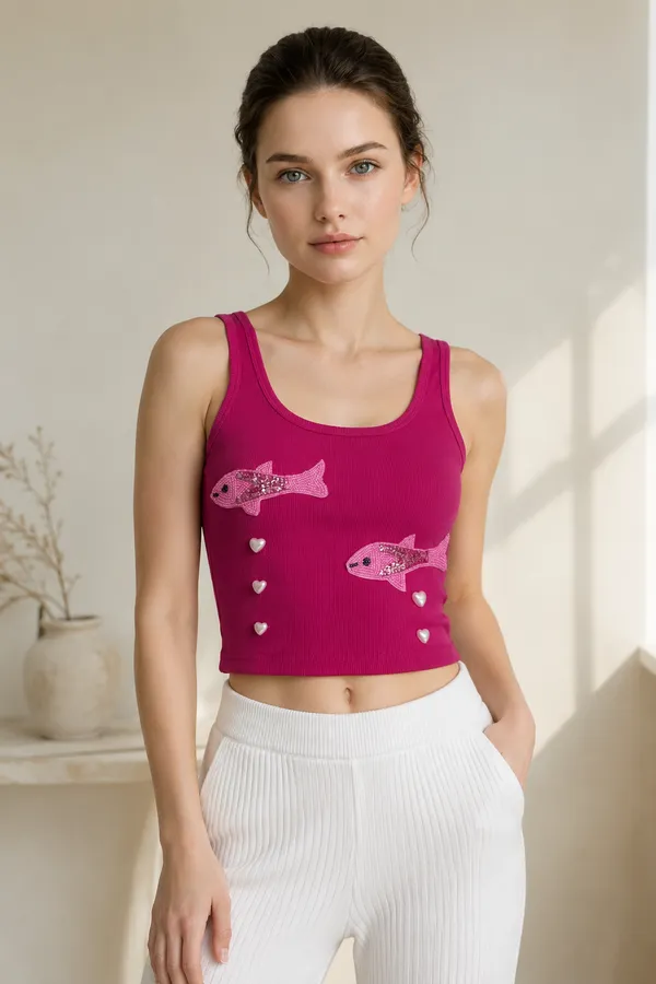 hot_pink_Love_embellished_Fish_Ribbed_Tank