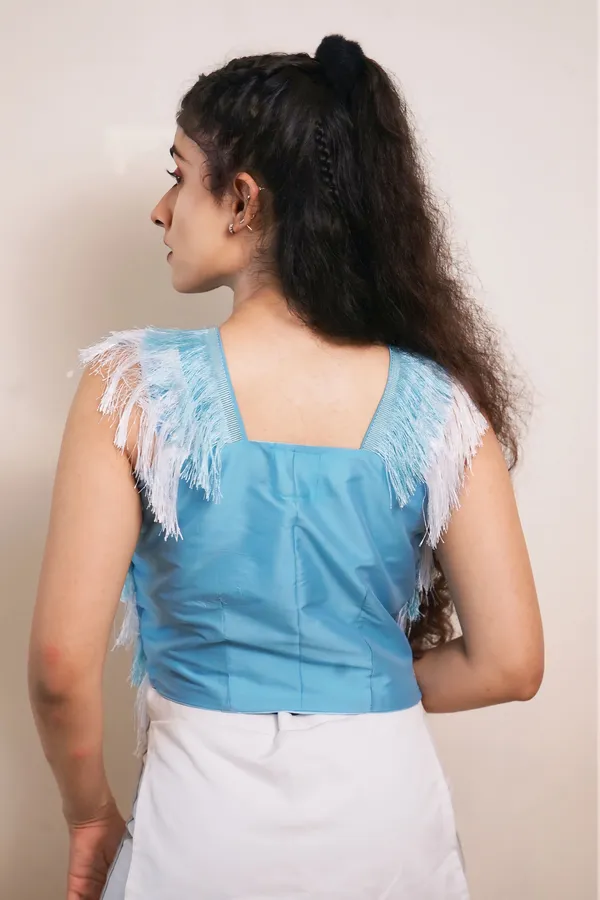 Ice_Blue_And_White_Fringes_Crop_Top_For_Women