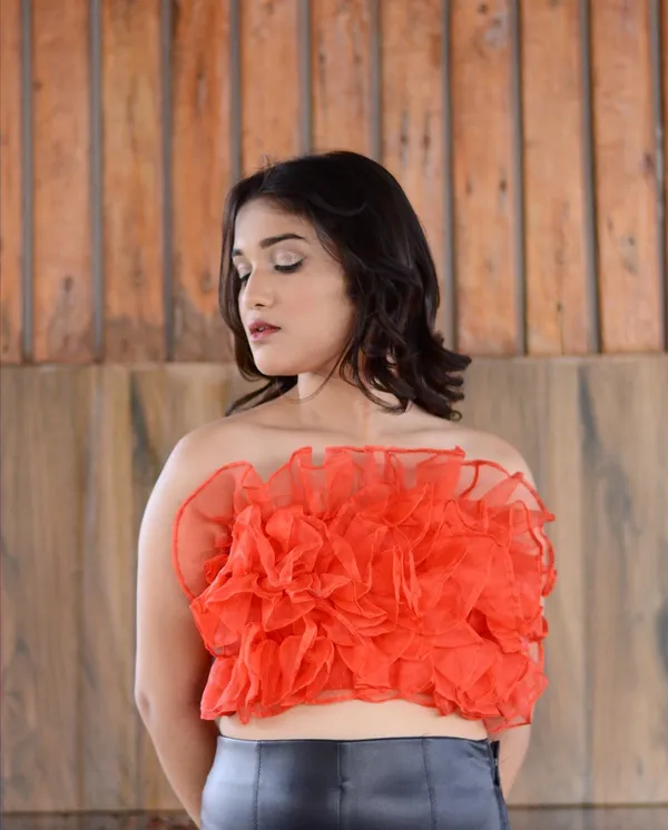 Red_Pumped_Layered_Ruffle_Tube_Top_For_Women