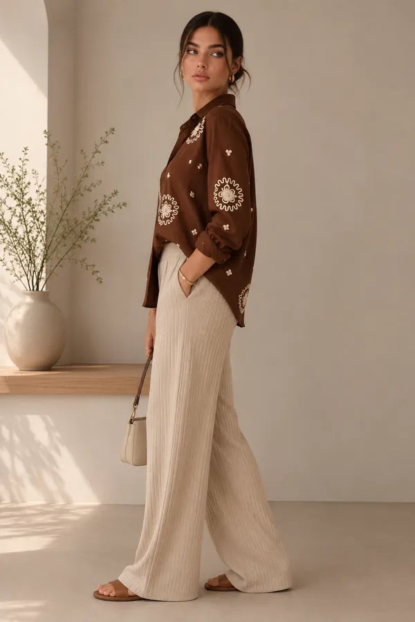brown_shirt_embroidered__with_pearl_detailing_