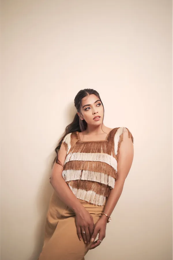 Brown_And_Beign_Layered_Fringes_Crop_Top_For_Women
