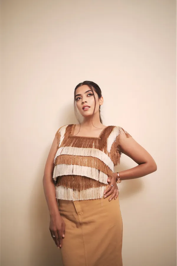 Brown_And_Beign_Layered_Fringes_Crop_Top_For_Women
