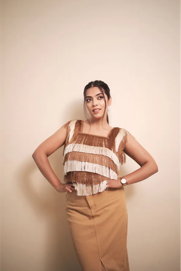 Brown_And_Beign_Layered_Fringes_Crop_Top_For_Women