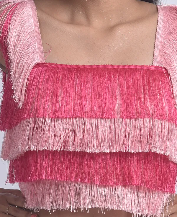Trendy_Pink_Layered_Fringes_Crop_Top_for_Women
