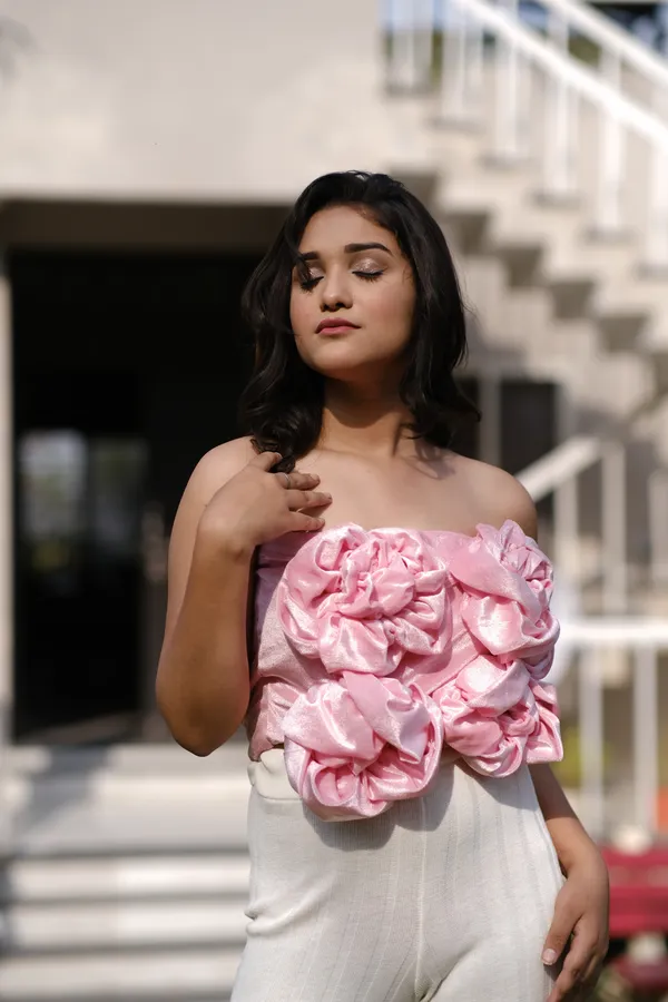 Pink_Rose_Flowers_Covered_Tube_Top_For_Women