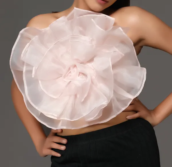 Pink_Rose_Flowers_Covered_Tube_Top_For_Women