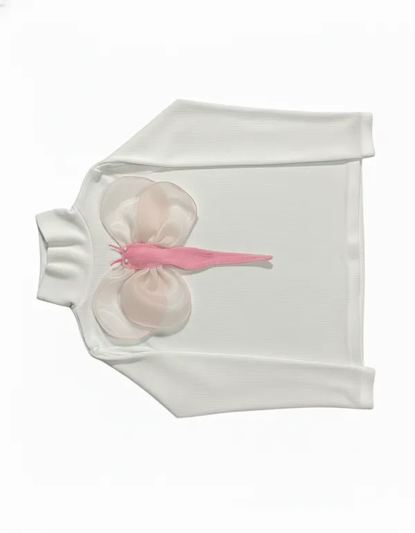 Baby_pink_butterfly_embossed_on_white_turttle_neck