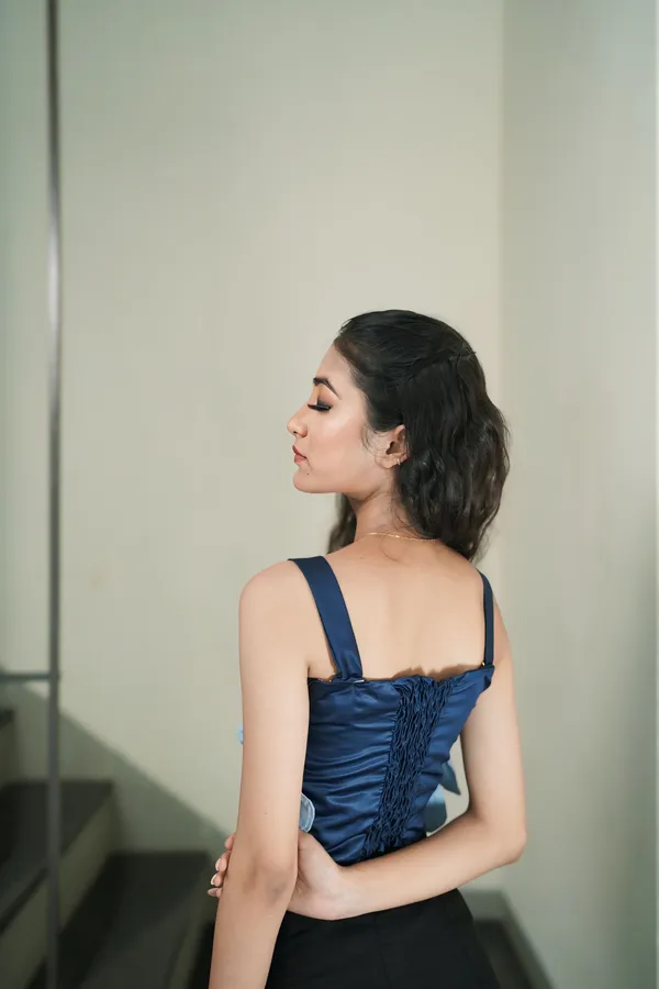 Dark_And_Light_Blue_Embossed_Crop_Top_For_Women
