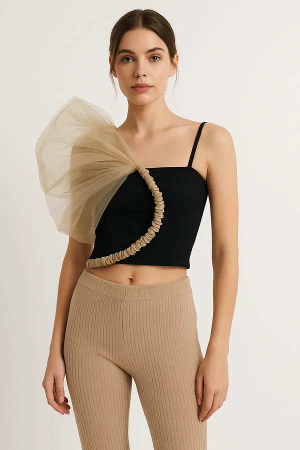 One_shoulder_nude_flower_tube_top