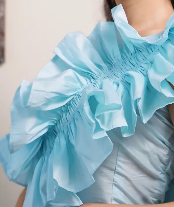 Ice_Blue_Ruffle_One_Shoulder_Top_For_Women