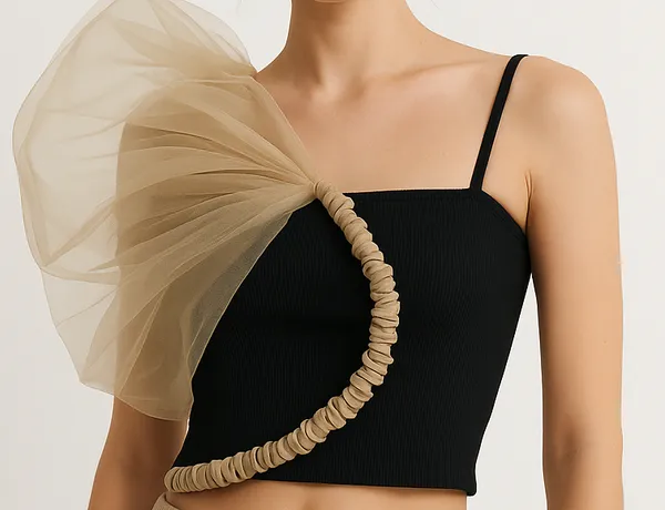 One_shoulder_nude_flower_tube_top