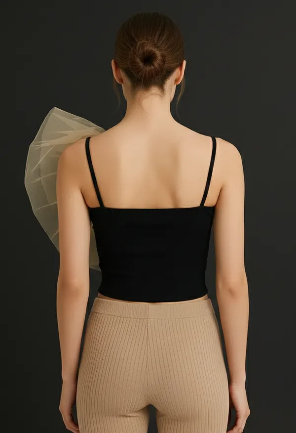 One_shoulder_nude_flower_tube_top