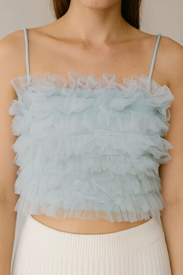 Trendy_Ice_Blue_Fully_Ruffle_Net_Crop_Top_for_Women