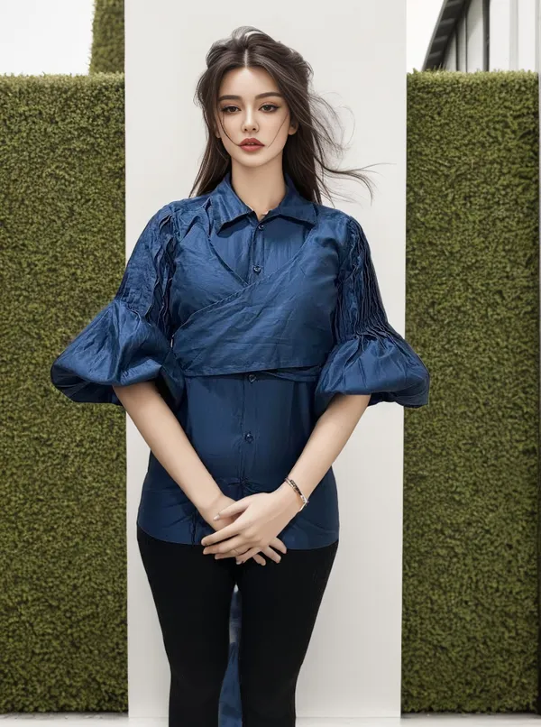 Navy_blue_crossover_drapped_shirt