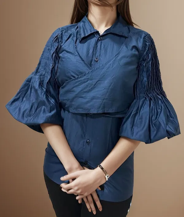 Navy_blue_crossover_drapped_shirt