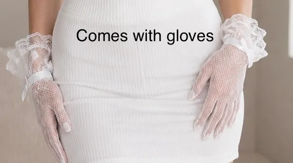 Lime_yellow_ribbed_tube_top_with_gloves