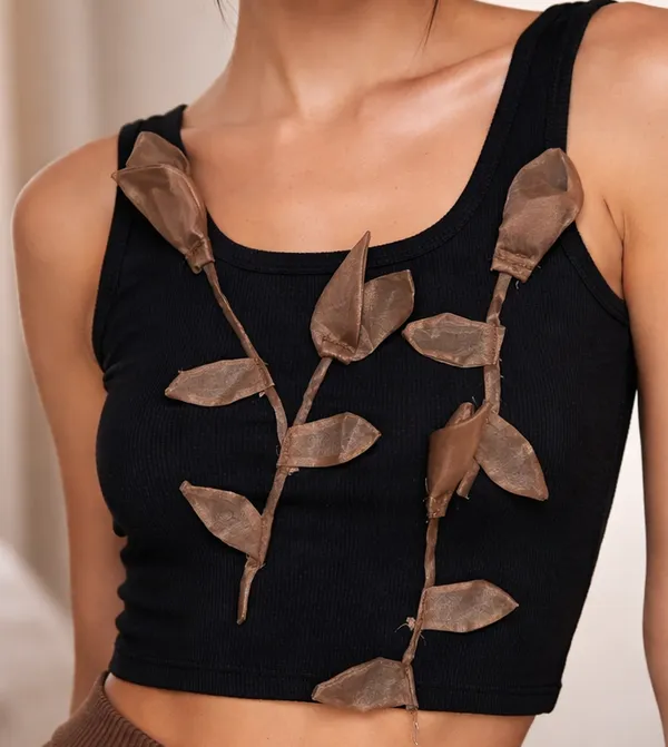 Black_tank_top_with_brown_embossing