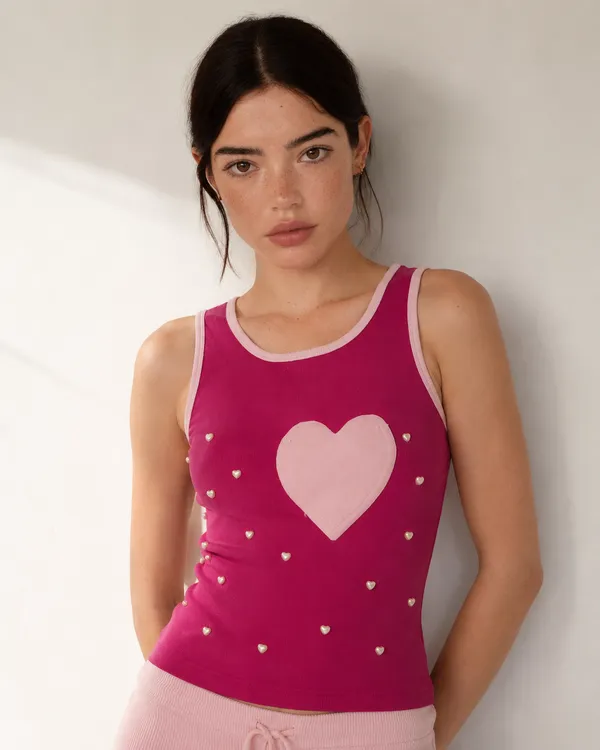hot_pink_Sweetheart_Pearl_Ribbed_Tank_💖