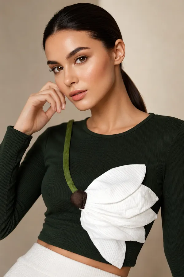 Lily_Bloom_ribbed_olive_green_crop_top