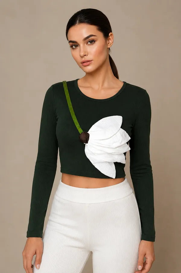 Lily_Bloom_ribbed_olive_green_crop_top