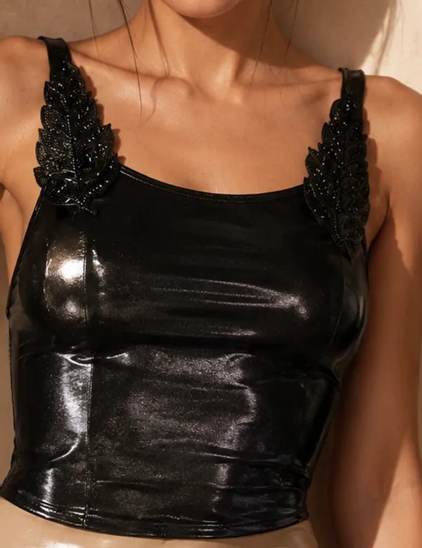 Black_leather_embellished_tank_top