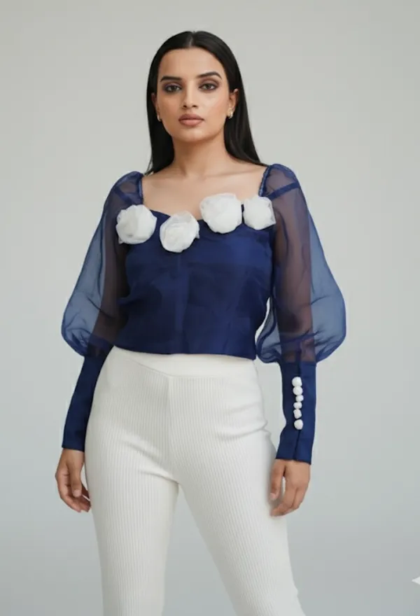 blue_little_flower_crop_top
