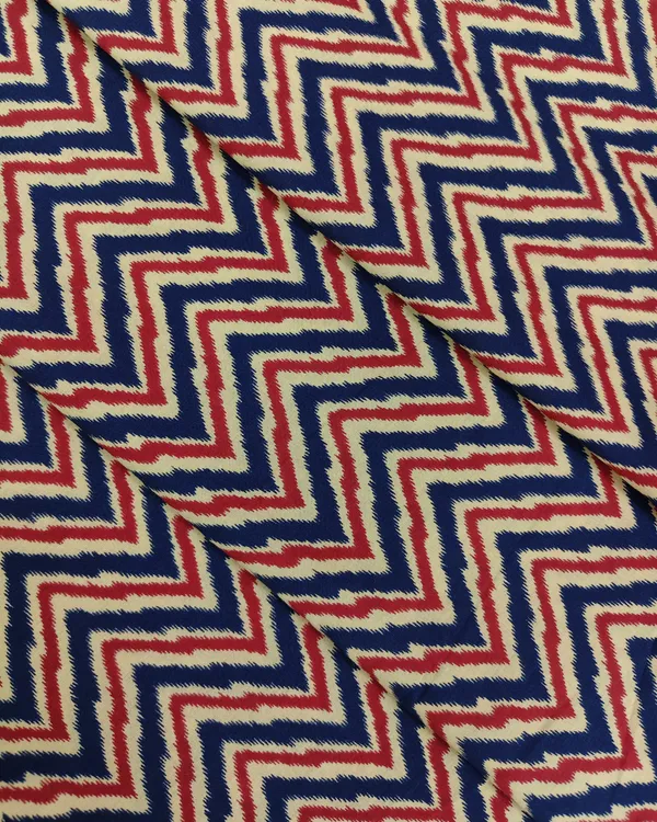 Blue_Ikat_And_Chevron_Cotton_Fabric_Combo
