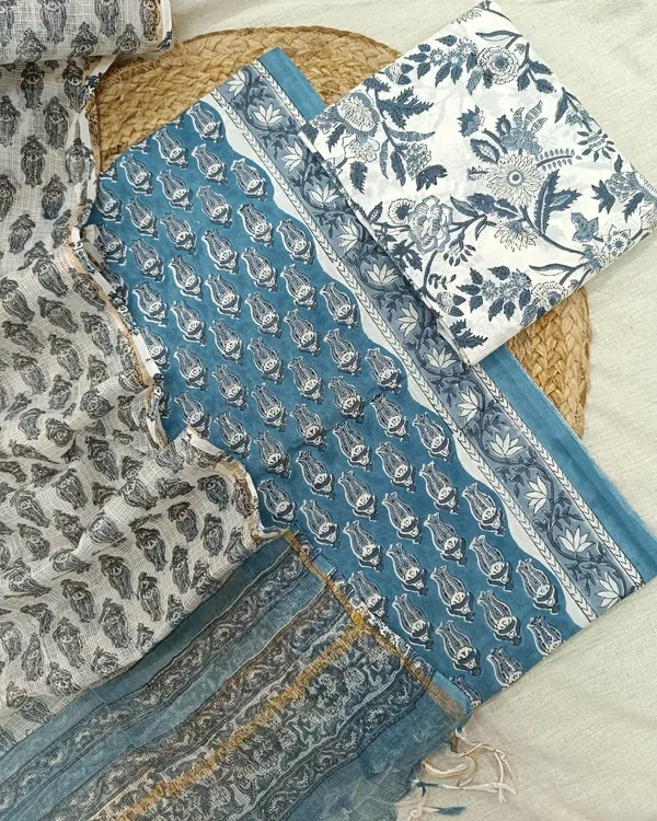 Sanganeri_Block_Printed_Kota_Doria_Dupatta_Suit_Set_