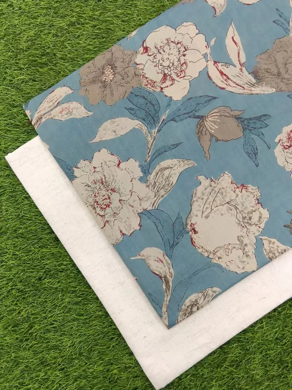 Sanganeri_Hand_Printed_Cotton_Fabric_Combo