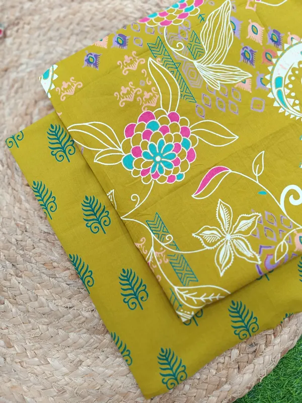 Sanganeri_Hand_Printed_Cotton_Fabric_Combo