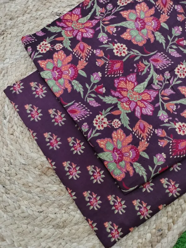 Sanganeri_Hand_Printed_Cotton_Fabric_Combo