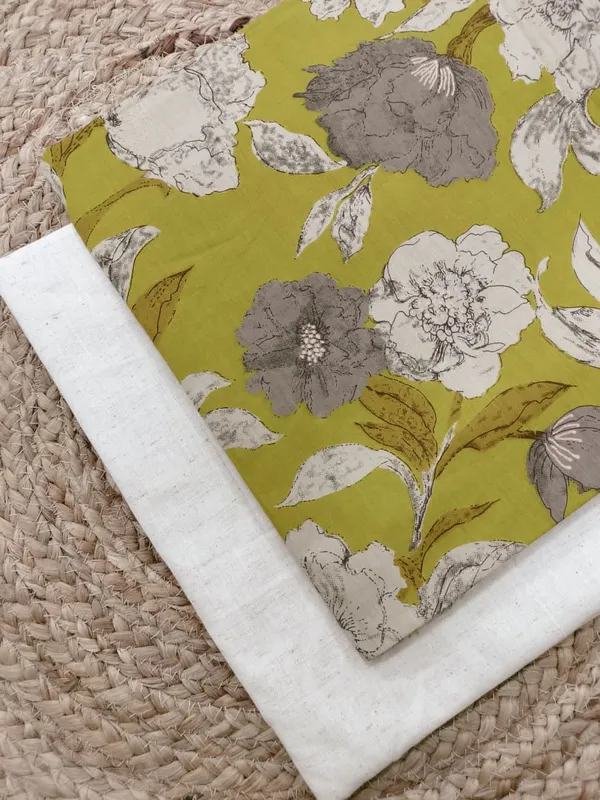 Sanganeri_Hand_Printed_Cotton_Fabric_Combo
