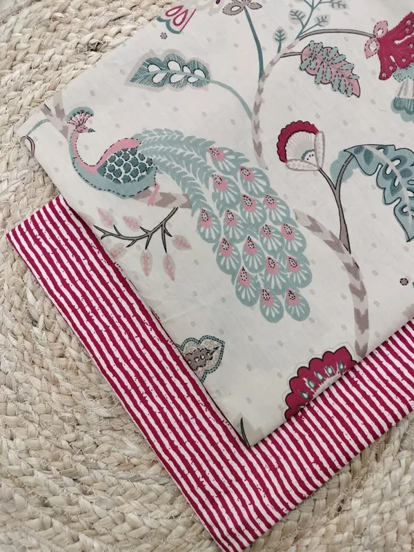 Sanganeri_Hand_Printed_Cotton_Fabric_Combo