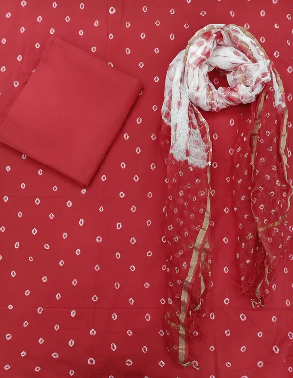 Bandhni_Cotton_Suit_with_Kota_Doria_Dupatta