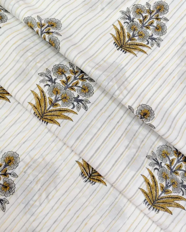 Sanganeri_Block_Print_With_Kantha_Bottom_Combo