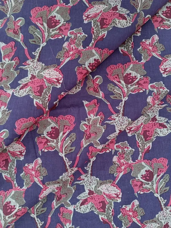 Sanganeri_Hand_Printed_Cotton_Fabric_Combo