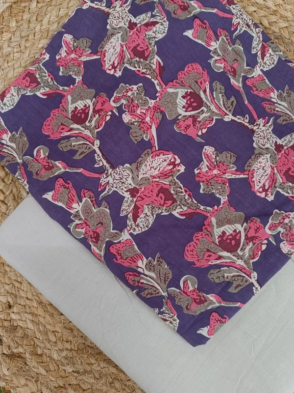 Sanganeri_Hand_Printed_Cotton_Fabric_Combo