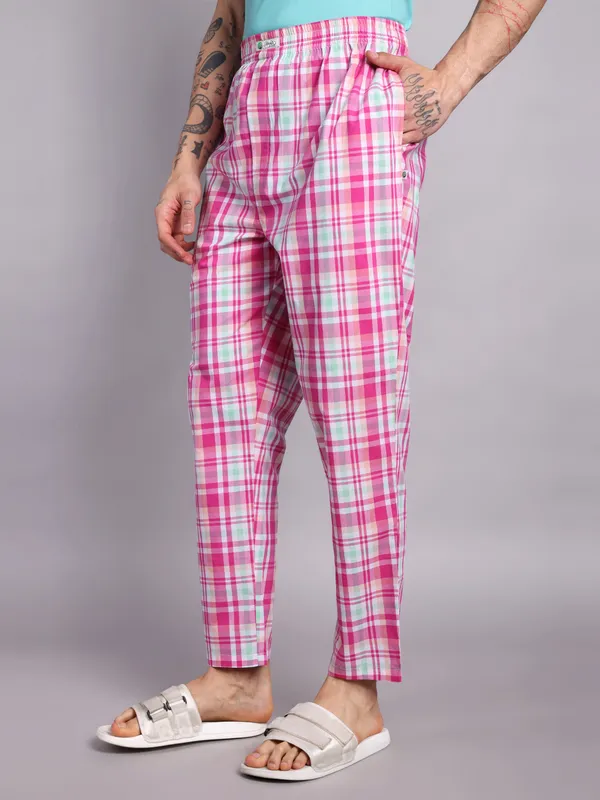 Mens__Pure_Cotton_Multi_Color_Pajama_with_Eleasticated_Waist