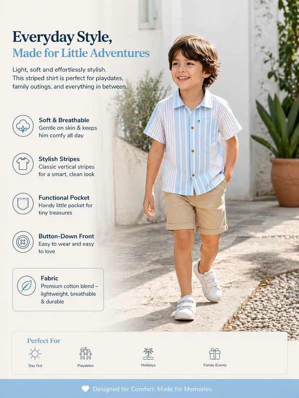 Boys_Cotton_Striped_Shirt_–_Soft_Breathable_Half_Sleeve_Summer_Casual_Wear_for_Kids