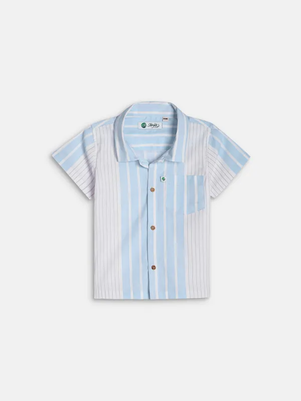 Boys_Cotton_Striped_Shirt_–_Soft_Breathable_Half_Sleeve_Summer_Casual_Wear_for_Kids
